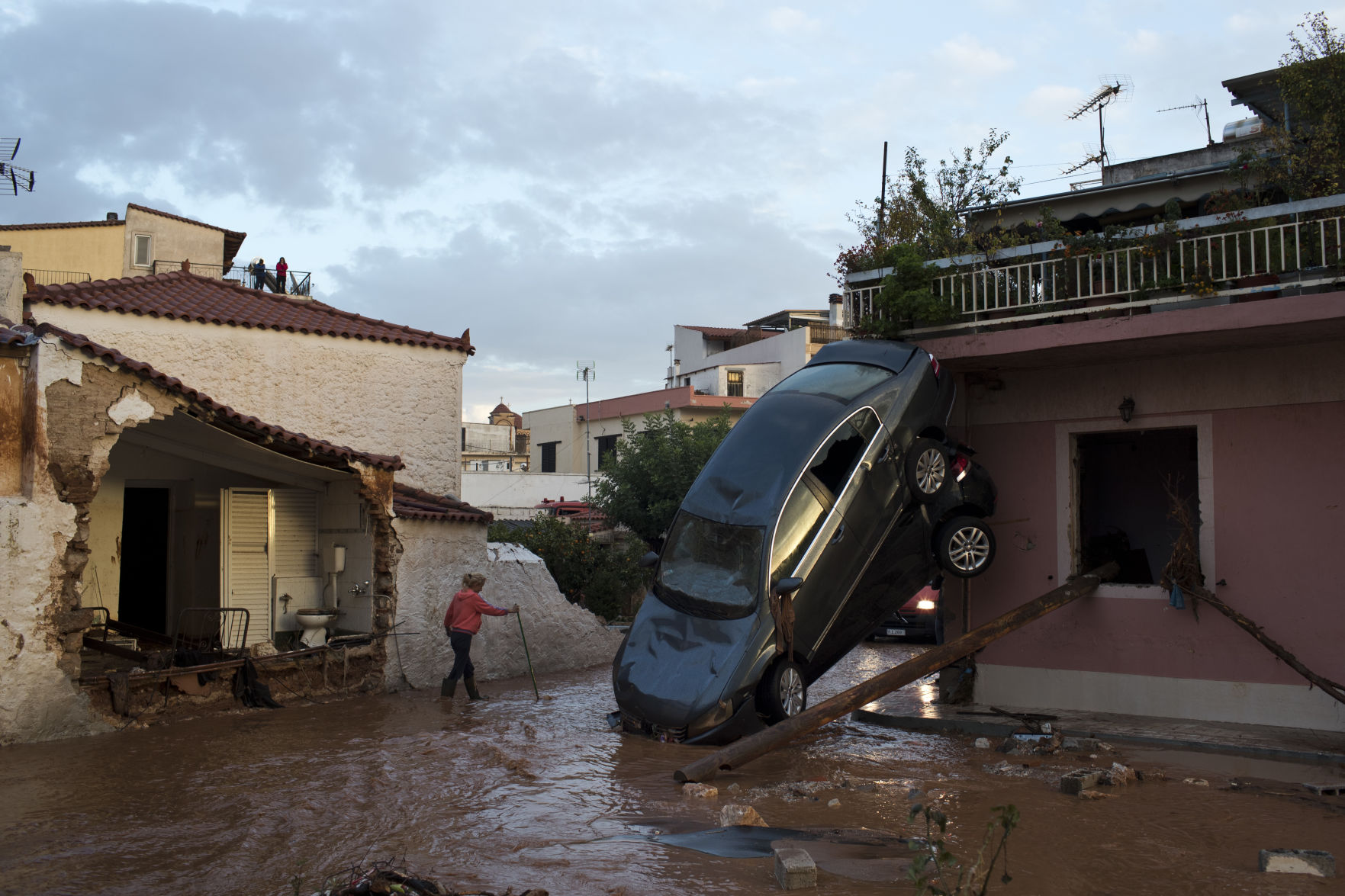 APTOPIX Greece Storms